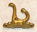 Dollhouse Miniature Brass Coat Hook